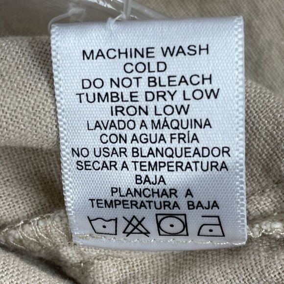 Love Tree Linen Blend Button Front Collared Mini Dress Women’s LG Khaki Safari - Picture 6 of 15